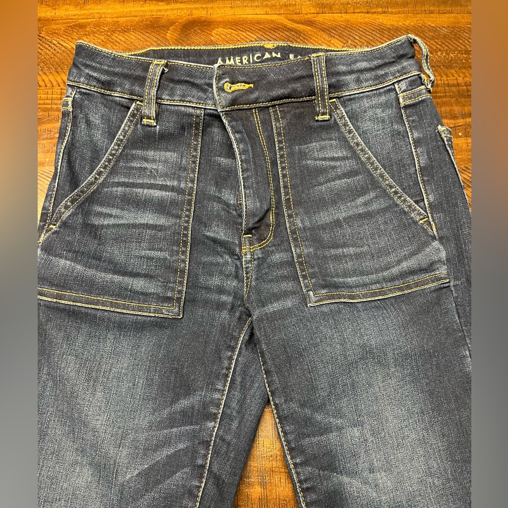 American Eagle Ne(x)t Level Stretch Jeans dark Wash sz 6 regular